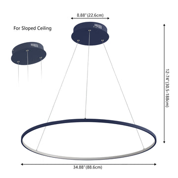 Brice Modern Contemporary Iron Integrated LED Pendant